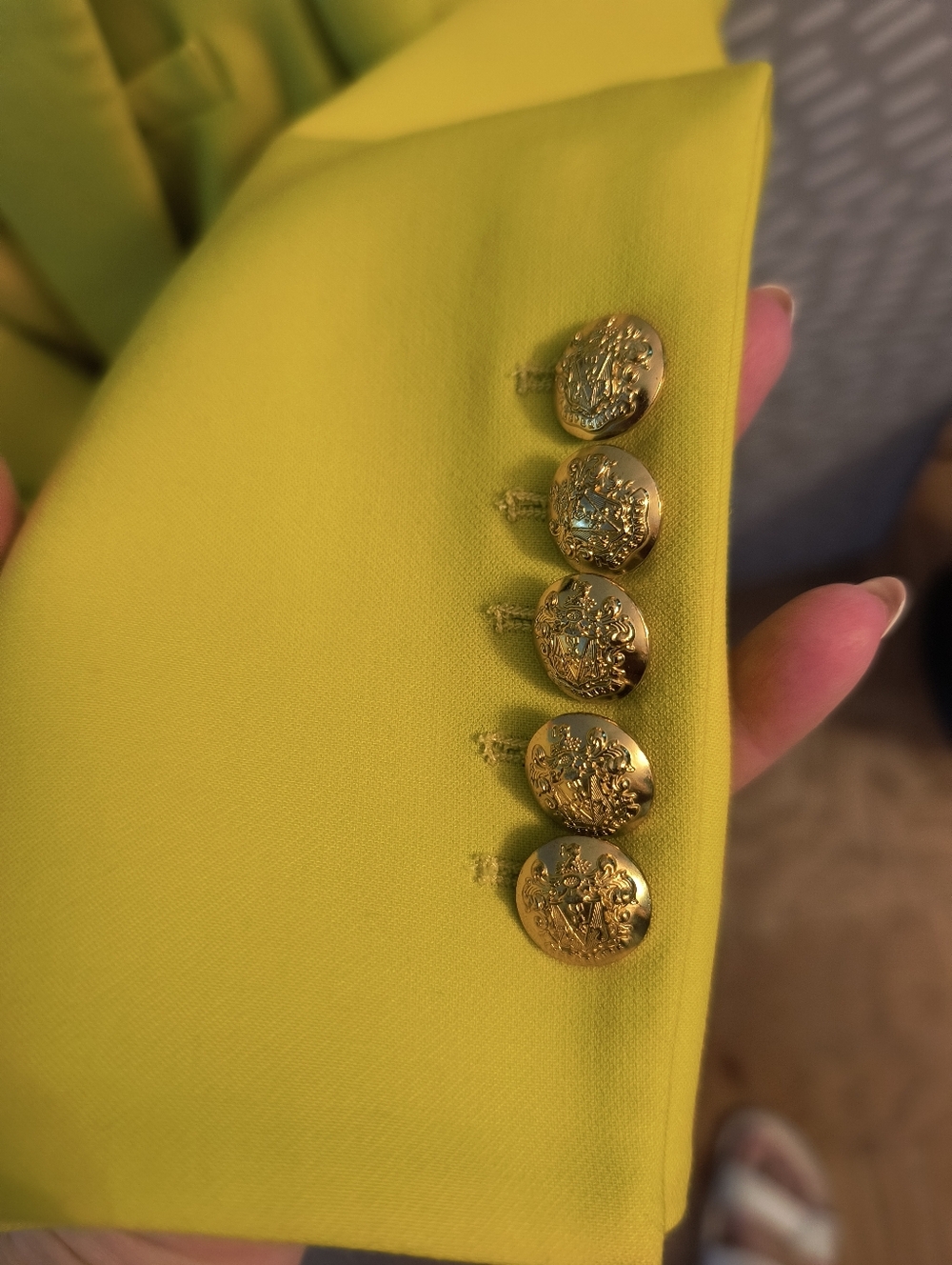 Veronica Beard Miller Jacket In Chartreuse No Size Tag SAMPLE Sz 6 - Picture 9 of 11